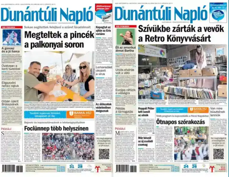 Dunántúli Napló hirdetés