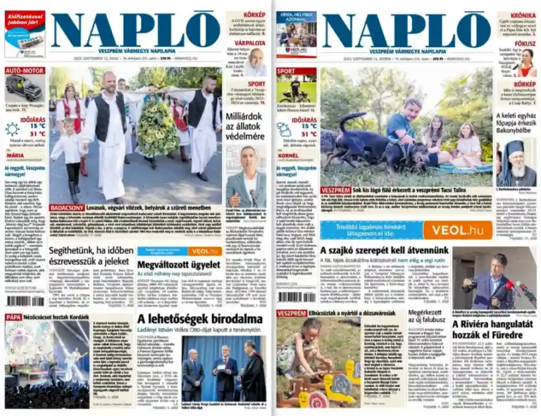 Veszprém Megyei Napló hirdetés4