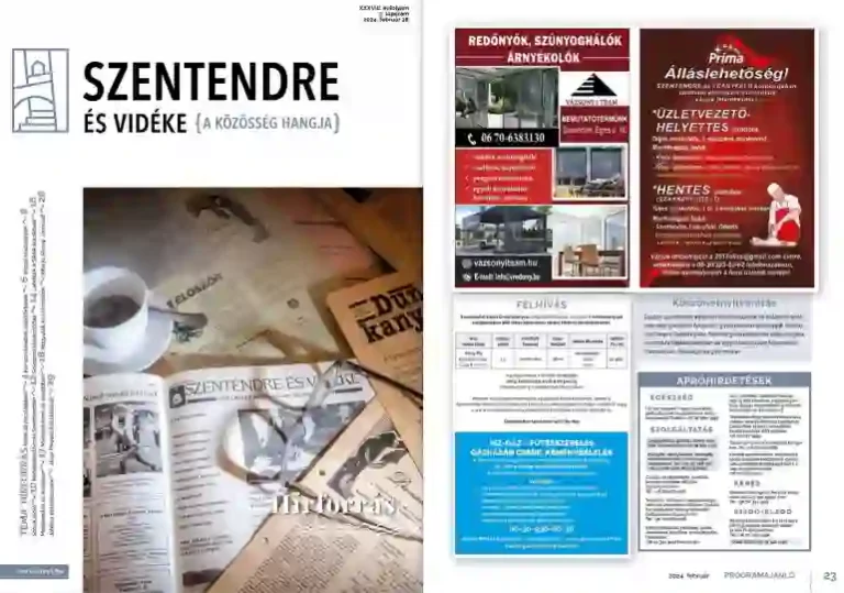 Szentendre és Vidéke hirdetés 16 Szentendre és Vidéke hirdetés2