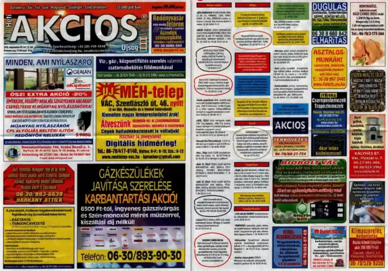 Heti Akciós Újság hirdetés2