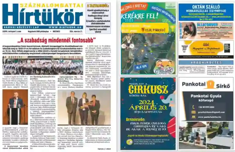Százhalombattai Hírtükör hirdetés