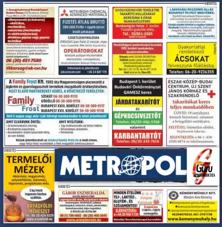 Metropol hirdetés2