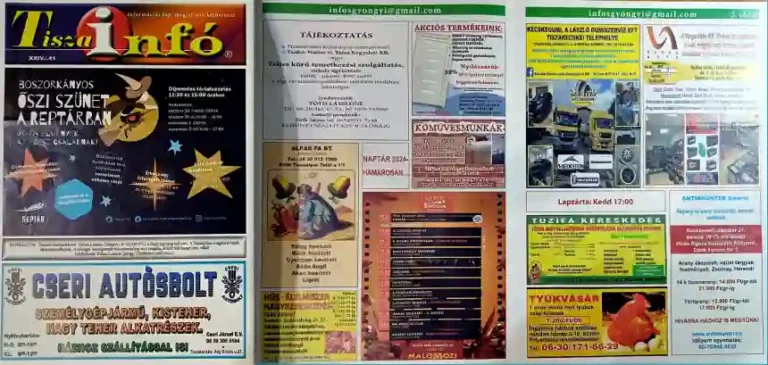 Tisza Infó apróhirdetés1
