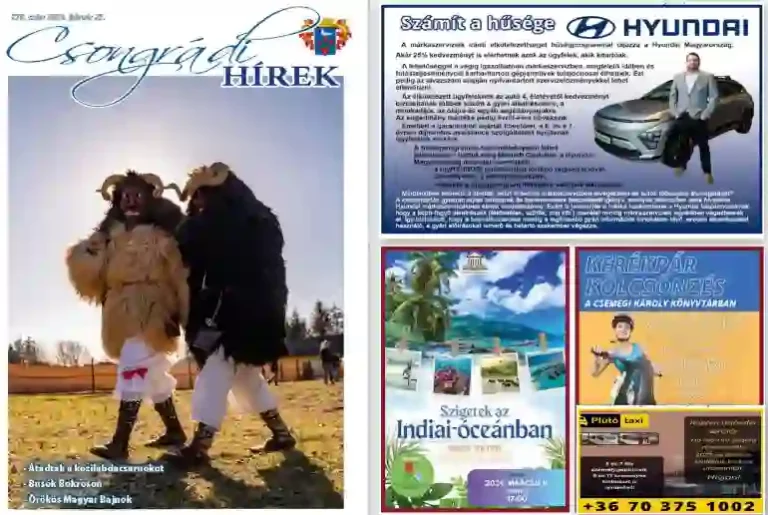 Csongrádi Hírek hirdetés