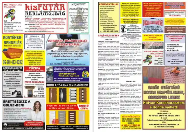 kisFutár Reklámújság hirdetés1