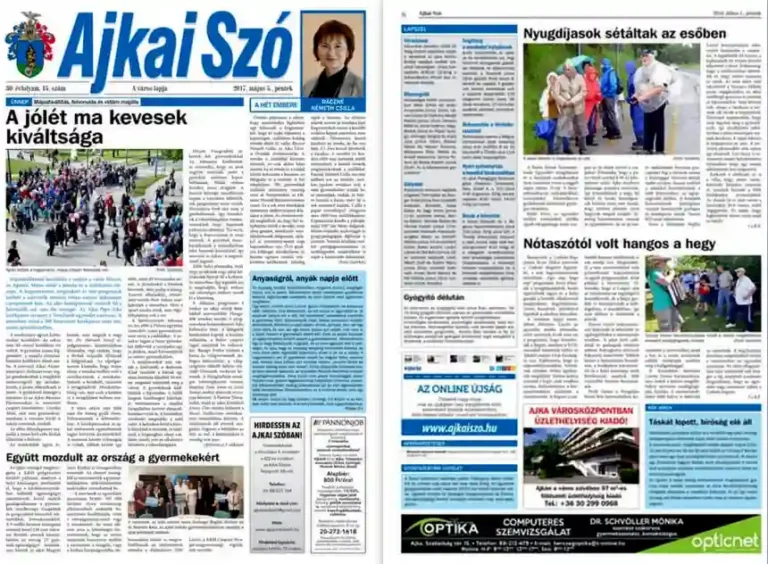 Ajkai Szó hirdetés2