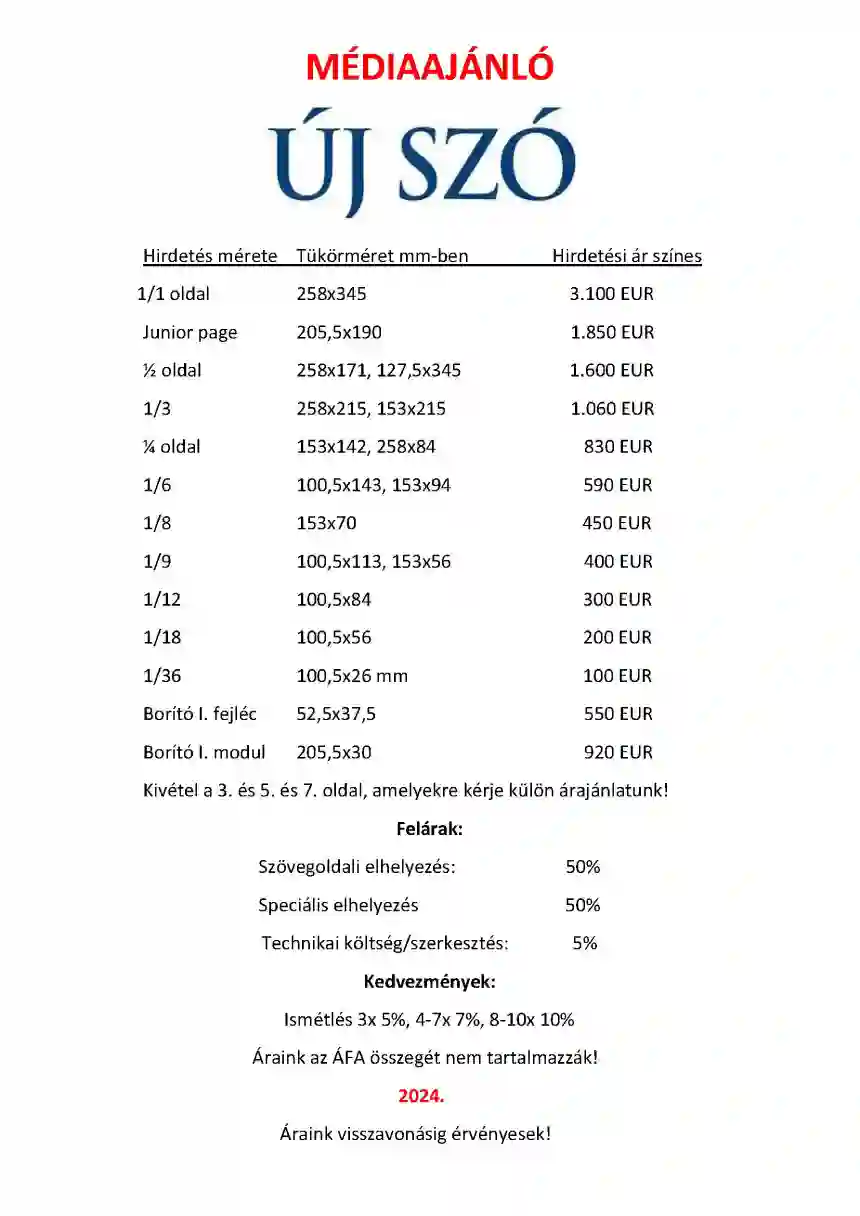 Új Szó médiaajánló 1