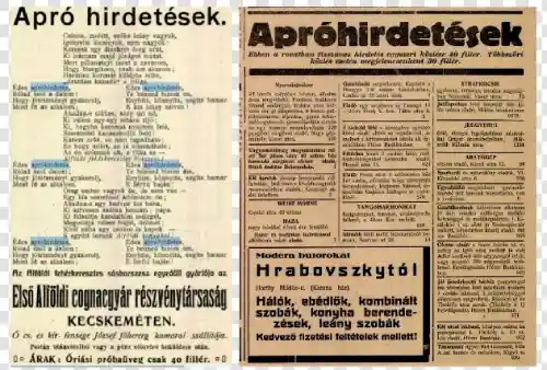 Az apróhirdetés története 9