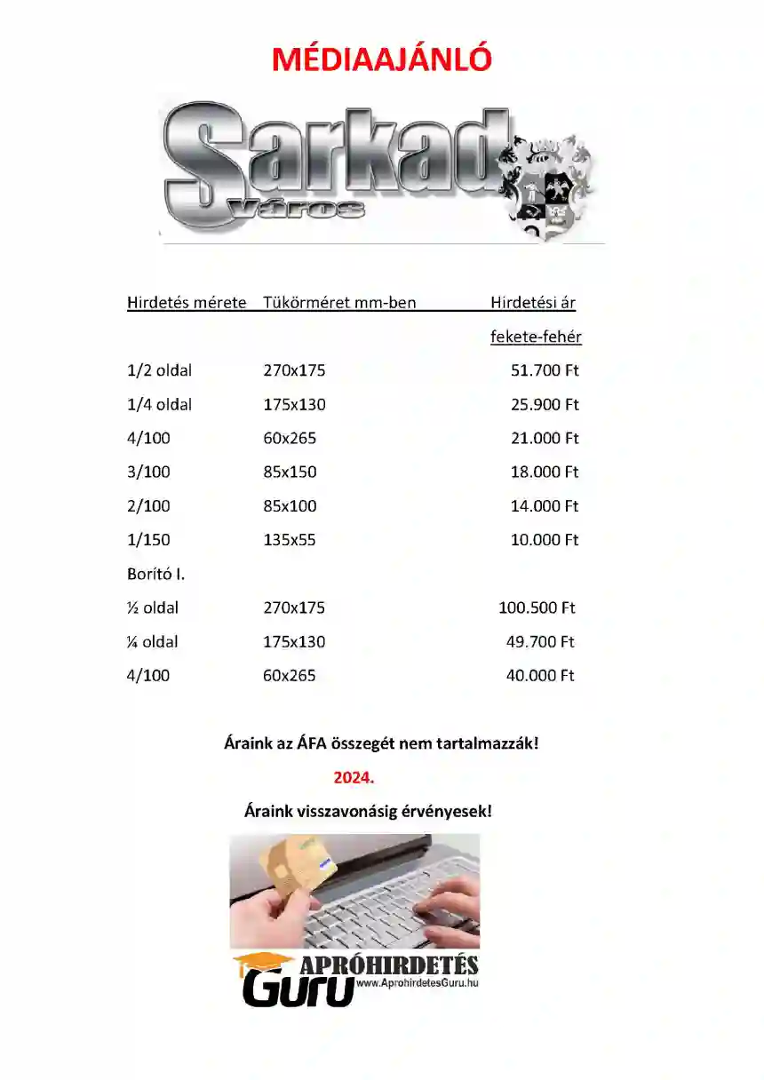 Sarkad Város médiaajánló 2