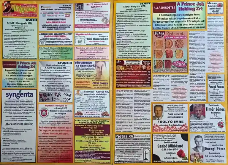 Túripressz hirdetés 6 Túripressz hirdetés2