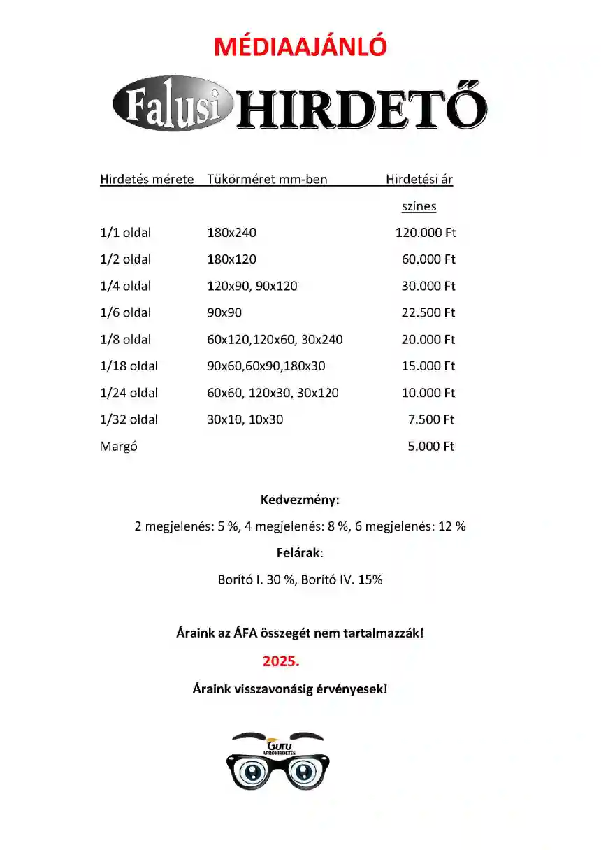 Falusi Hirdető médiaajánló 9