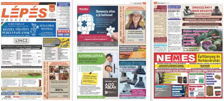 Lépés Magazin hirdetés