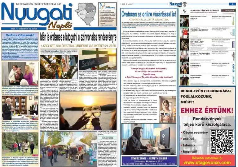 Nyugati Napló hirdetés