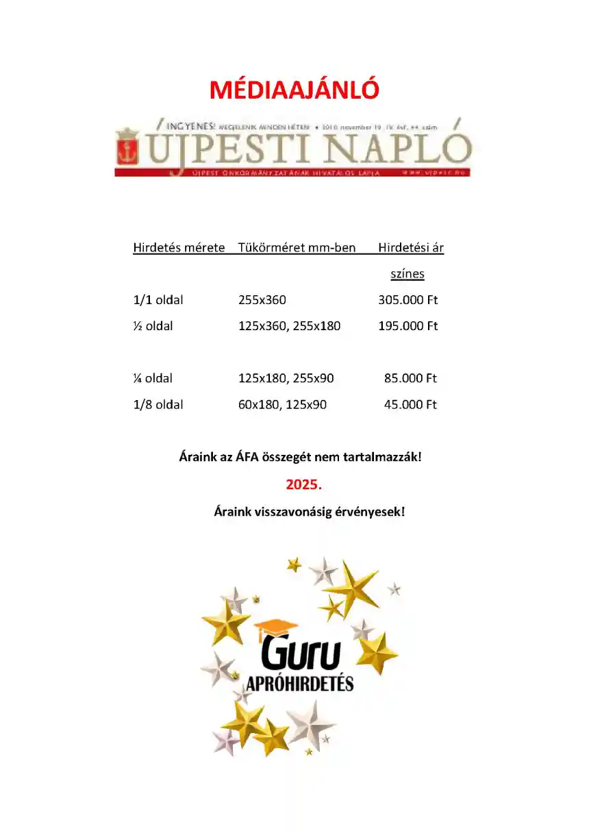 Újpesti Napló médiaajánló 5