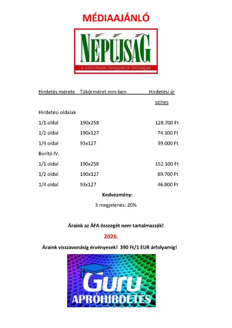 Népújság médiaajánló
