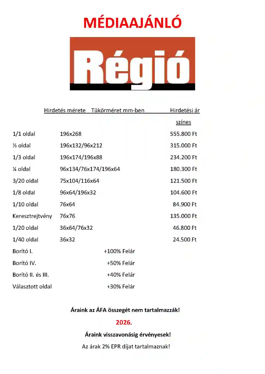 Régió médiaajánló 1