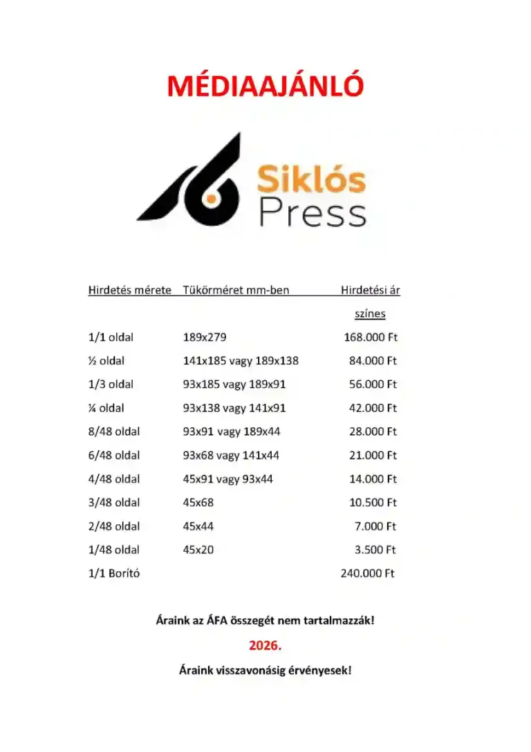 SiklósPress médiaajánló