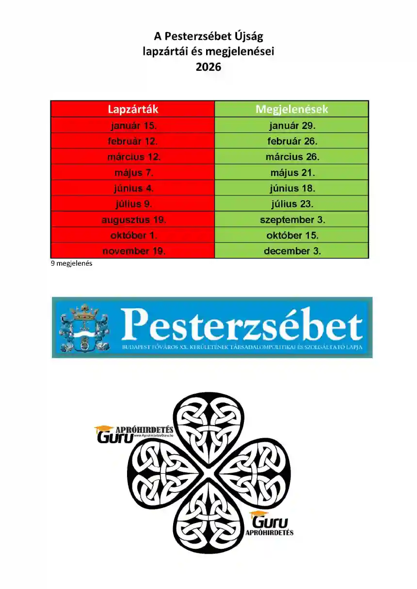 Pesterzsébet megjelenés