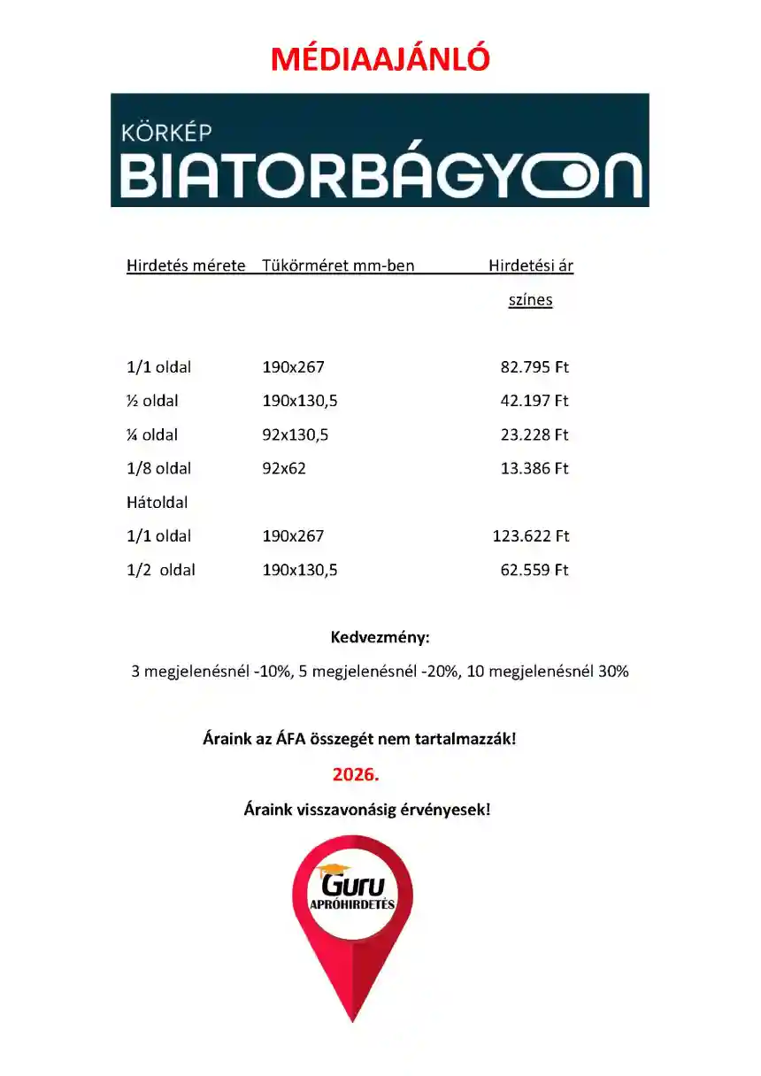 Biatorbágyon Magazin médiaajánló