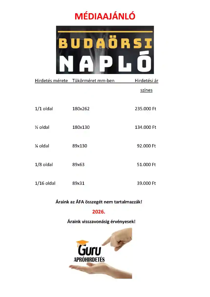 Budaörsi Napló médiaajánló2